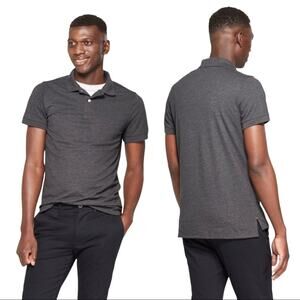 Goodfellow Men's Gray Cotton Slim Fit Polo Shirt Size XL